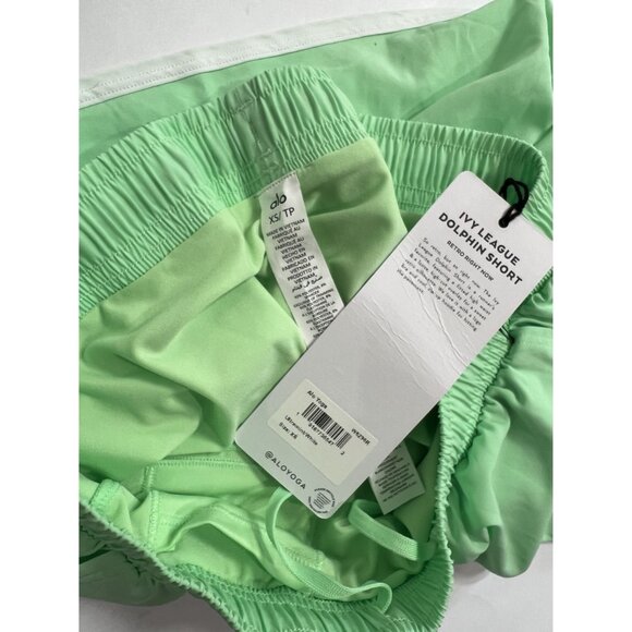 ALO Yoga Ivy League Dolphin Short in Ultramint/White - Picture 5 of 5